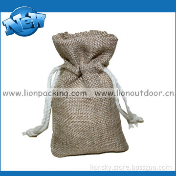 Polyester Jute Burlap Pouch Bag